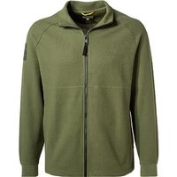 camel active Herren Sweatjacke grün Baumwolle unifarben von camel active