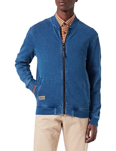 camel active Herren Sweatjacke im modernen Denim-Look Blau menswear-6XL von camel active