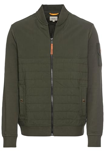 camel active Herren Sweatjacke mit Bomberkragen Grün Menswear-XXL von camel active