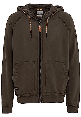 camel active Herren Sweatjacke mit Kapuze Dunkel khaki menswear-L von camel active