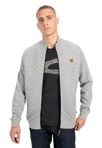 camel active Herren Sweatjacke mit Steppmuster Grau Menswear-XXL von camel active