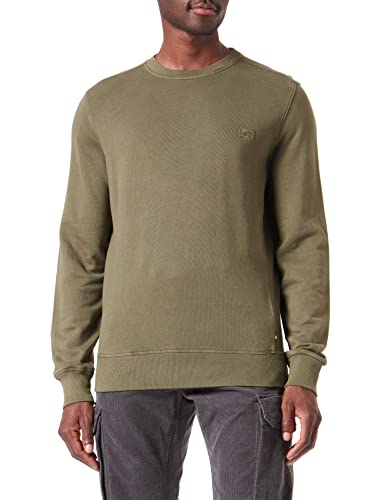 camel active Herren Sweatshirt aus Reiner Baumwolle Oliv Menswear-XXL von camel active