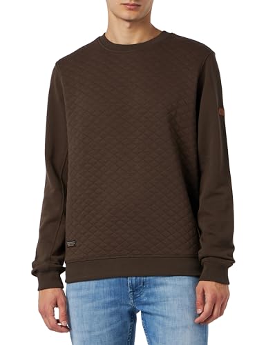 camel active Herren Sweatshirt mit Diamant Steppung Braun Menswear-L von camel active