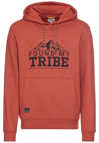 camel active Herren Sweatshirt mit Kapuze aus einem Baumwollmix Rot, menswear-3XL von camel active