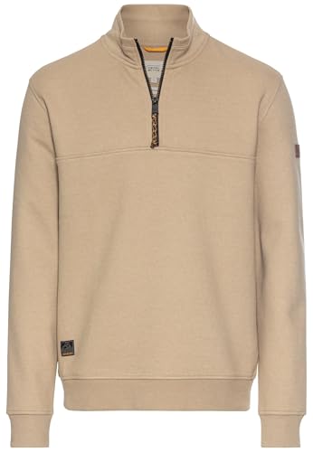 camel active Herren Sweatshirt mit Troyer-Kragen Sand Menswear-L von camel active