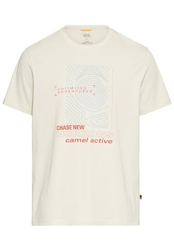 camel active Herren T-Shirt aus Organic Cotton Beige, Menswear-XXL camel active Herren T-Shirt aus Organic Cotton Beige, Menswear-XXL von camel active
