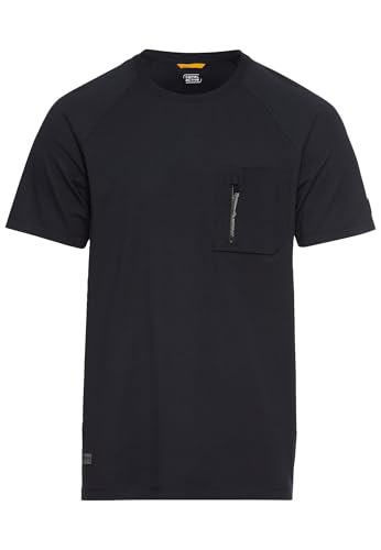 camel active Herren T-Shirt mit Cooling Effekt Dunkelblau, Menswear-M von camel active