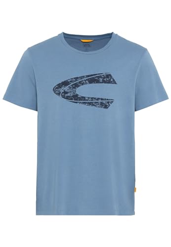 camel active Herren T-Shirt mit Print aus nachhaltigem Organic Cotton Blau menswear-3XL von camel active