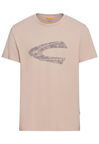 camel active Herren T-Shirt mit Print aus nachhaltigem Organic Cotton Braun menswear-3XL von camel active