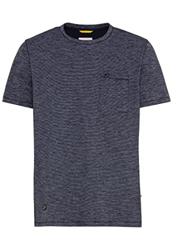 camel active Herren T-Shirt mit feinem Streifenmuster Blau menswear-3XL von camel active