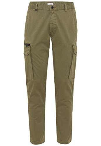 camel active Herren Tapered Fit Cargo Hose 32 Oliv menswear-38/32 von camel active