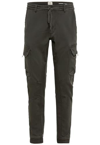 camel active Herren Tapered Fit Cargo in Jersey-Optik Dunkelgrün, menswear-34/32 von camel active