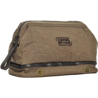 camel active Herren Kulturtasche beige/braun Mikrofaser von camel active