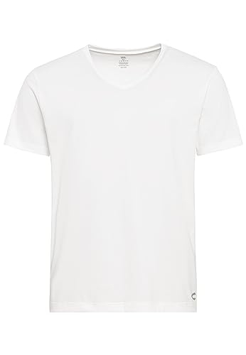 camel active Herren Unterziehshirt | V-Neck Unterhemden im 3-er Pack | weiß und schwarz | hochwertiger Baumwollmix mit Elasthan Weiß Menswear-XL von camel active