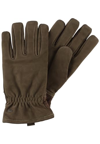 camel active Herren authentischer Lederhandschuh Fäustlinge, Dunkelgrün, L von camel active