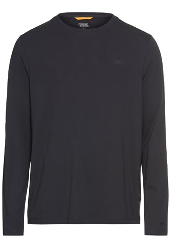 camel active Herren fleXXXactive® Langarmshirt aus einem Baumwollmix Navyblau, Menswear-L von camel active