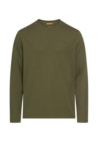 camel active Herren fleXXXactive® Langarmshirt aus einem Baumwollmix Waldgrün, Menswear-XL von camel active
