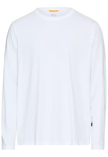 camel active Herren fleXXXactive® Langarmshirt aus einem Baumwollmix Weiß, menswear-4XL von camel active