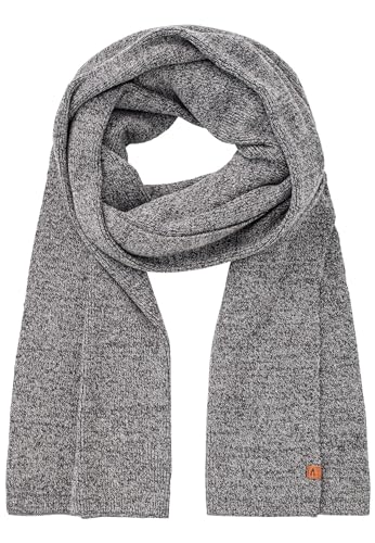 camel active Herren Strickschal aus reiner Baumwolle Grau, menswear-OS von camel active