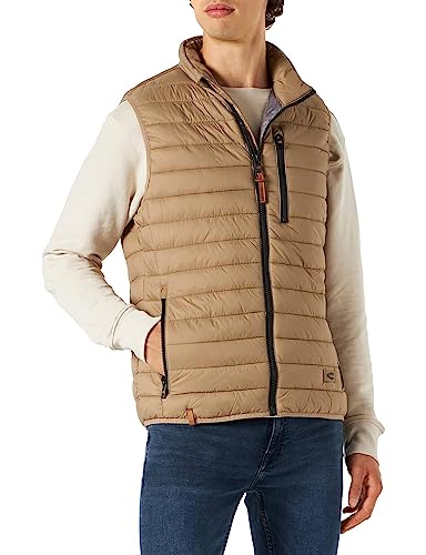 camel active Herren leichte Stepp-Weste mit Einschubtaschen Braun von camel active