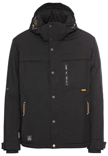 camel active Herren teXXXactive® Funktionsjacke mit Abnehmbarer Kapuze Schwarz, menswear-70 von camel active