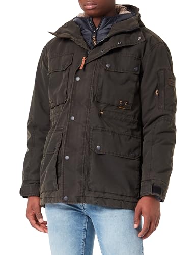 camel active Herren teXXXactive® Funktionsjacke mit Kapuze Dunkelbraun, menswear-56 von camel active