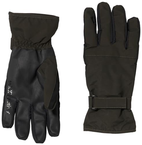 camel active Herren teXXXactive Material-Mix Handschuh Fäustlinge, Dunkelbraun, M von camel active
