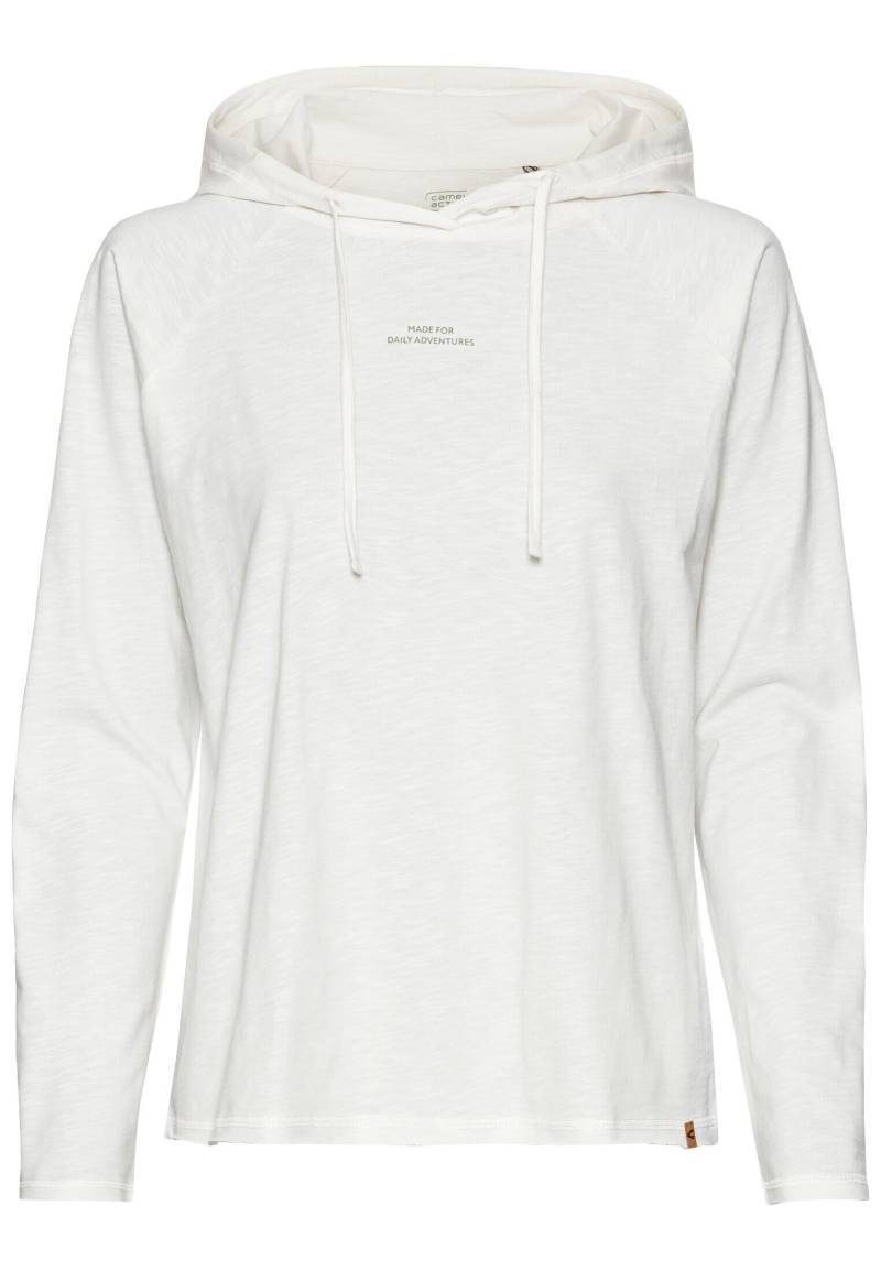 camel active - Hoodie aus reiner Baumwolle milk white - Gr. - XL von camel active