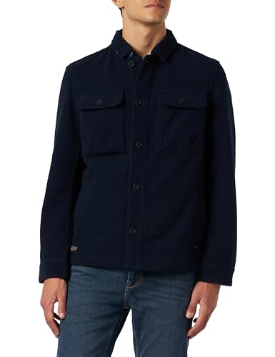 camel active Herren Fieldjacket in Wolloptik Dunkelblau, Menswear-XL von camel active