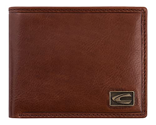 camel active Japan Herren Geldbörse RFID Klein Querformat Leder Cognac Braun von camel active