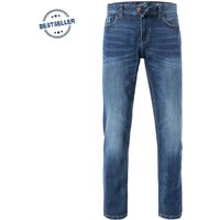 camel active Herren Jeans blau Baumwoll-Stretch Straight Fit von camel active