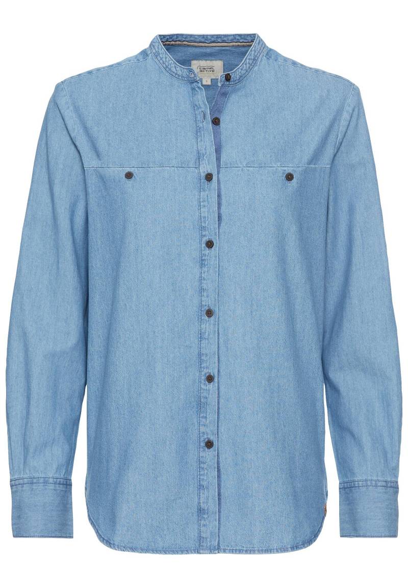camel active - Jeansbluse aus reiner Baumwolle denim - Gr. - S von camel active