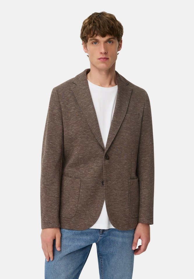 camel active Jerseysakko im Baumwoll-Mix Langarm Reverskragen Jerseysakko von camel active