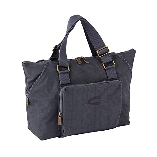 camel active Journey Herren Shopper Umhängetasche Reißverschluss Groß Blau von camel active
