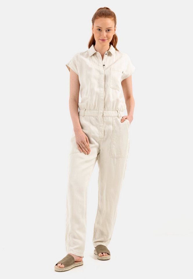 camel active Jumpsuit aus einem Leinenmix extrakurzer Arm von camel active