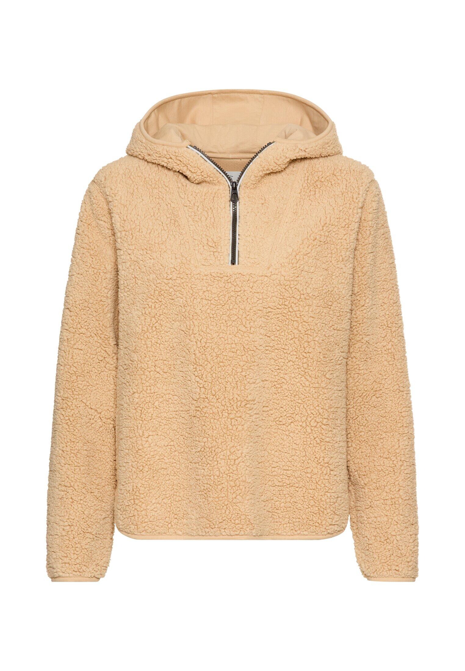 camel active - Kapuzenpullover aus Teddyfleece caramel - Gr. - M von camel active