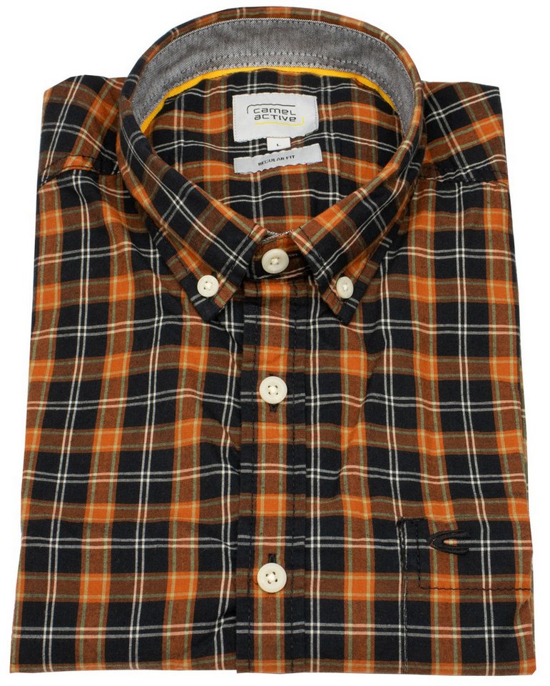 camel active Karohemd Button-Down-Kragen von camel active