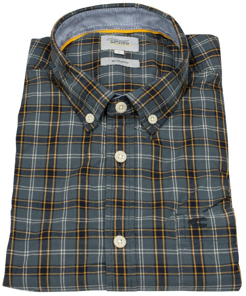 camel active Karohemd Button-Down-Kragen von camel active