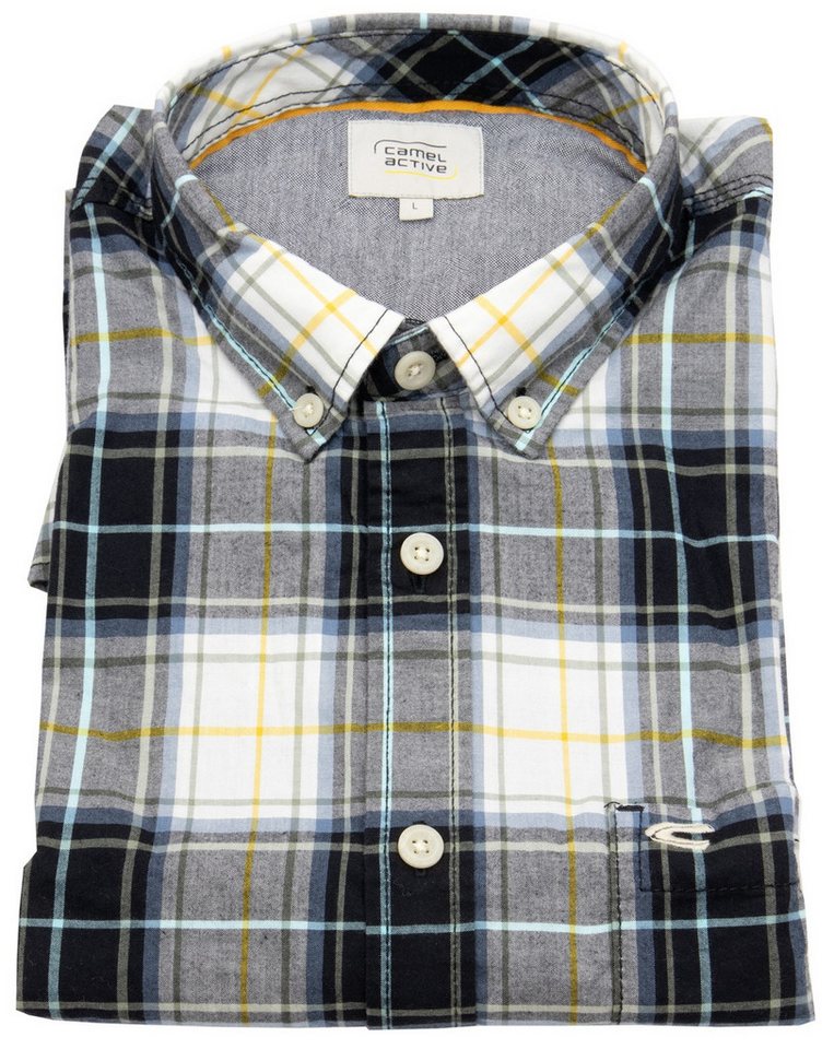 camel active Karohemd Button-Down-Kragen von camel active