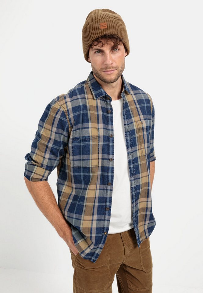 camel active Karohemd Langarm Kentkragen Kentkragen von camel active