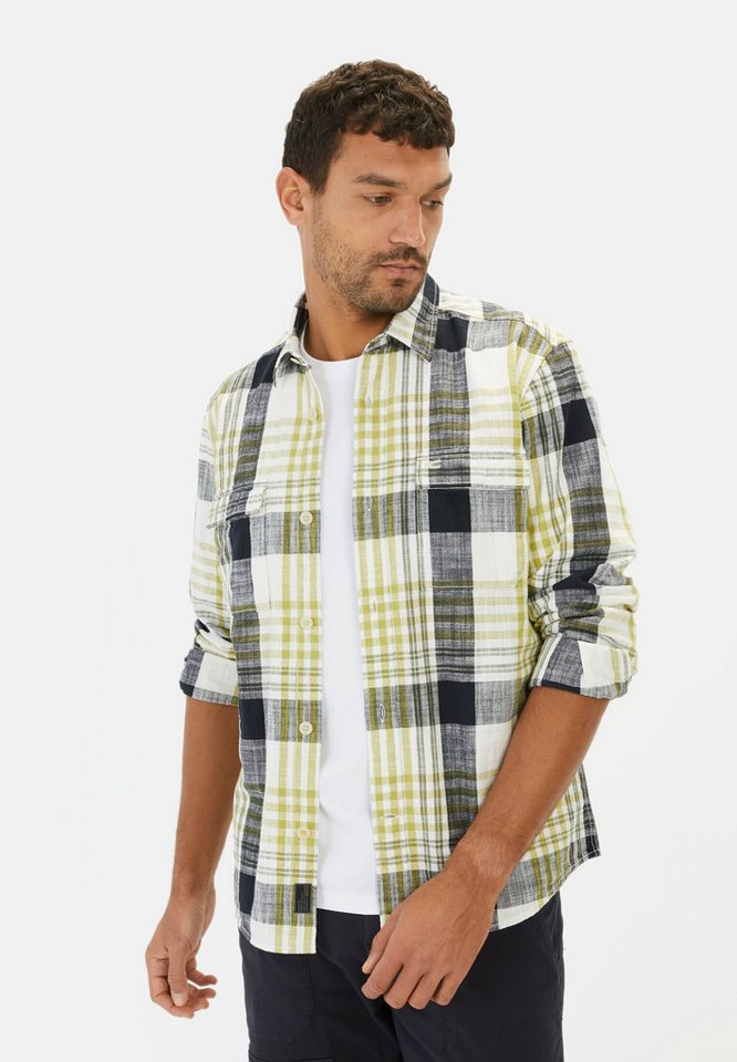 camel active Karohemd aus Baumwolle Langarm Button-Down Button-Down von camel active