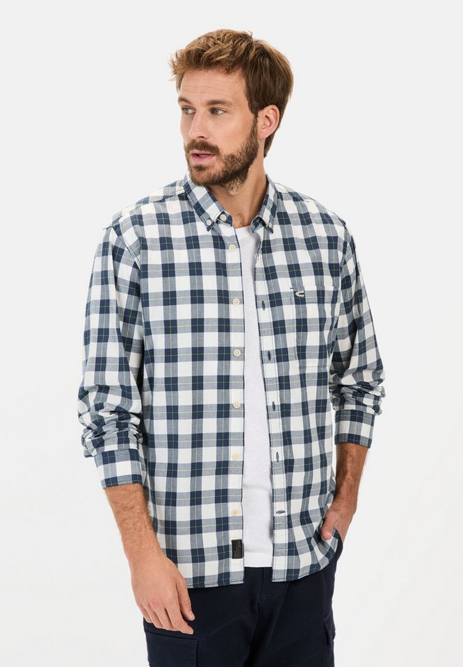 camel active Karohemd aus reiner Baumwolle Button-Down camel active Karohemd aus reiner Baumwolle Button-Down von camel active