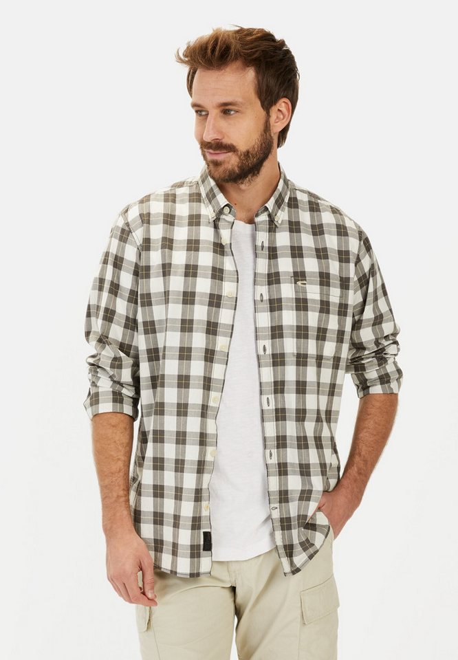 camel active Karohemd aus reiner Baumwolle Button-Down von camel active