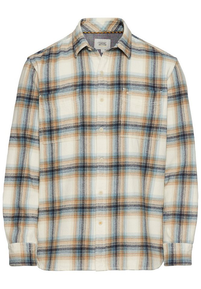 camel active Karohemd regular fit aus Baumwolle Langarm Kentkragen Kentkragen von camel active