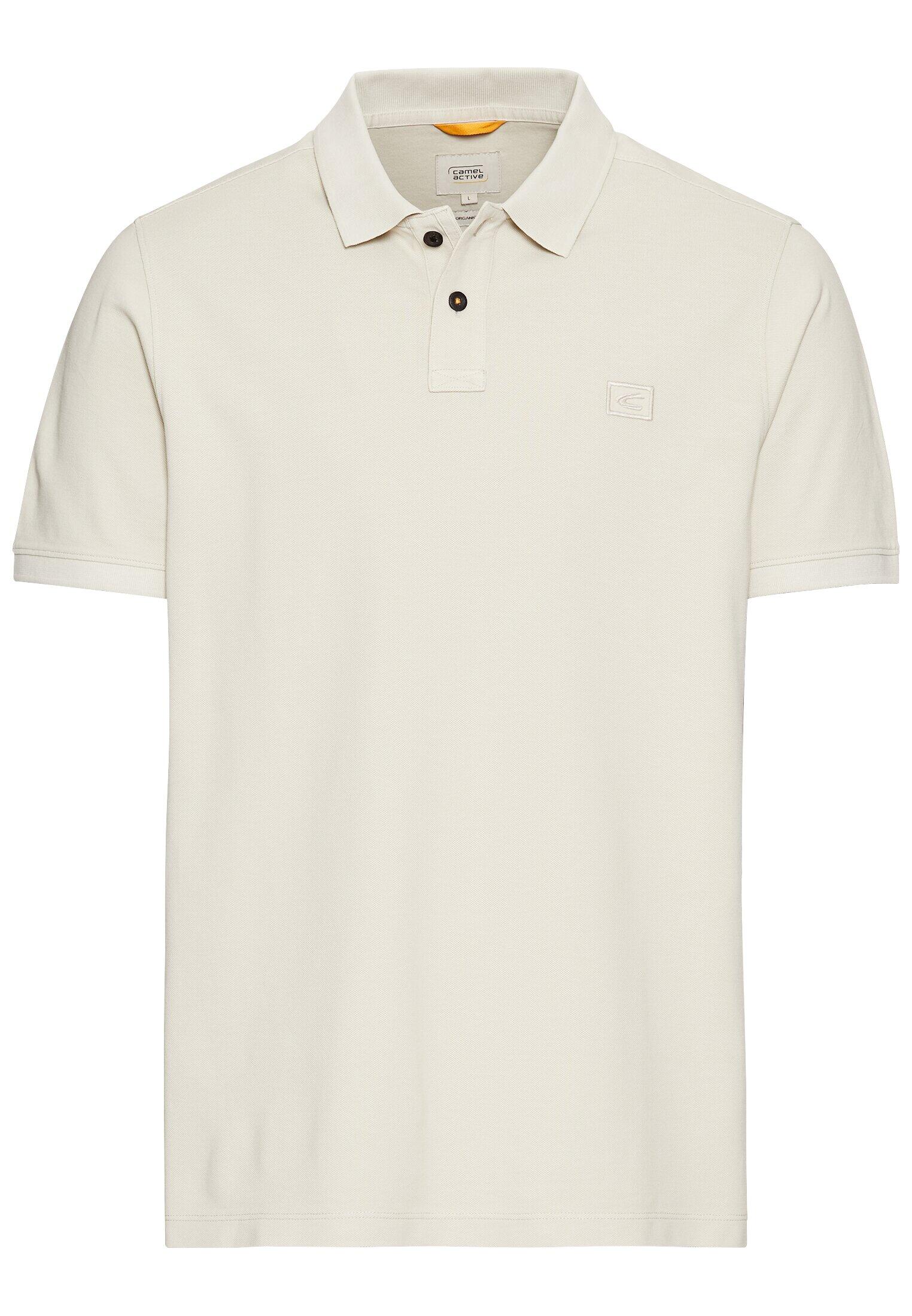 camel active - Kurzarm Poloshirt aus Baumwolle beige - Gr. - XL von camel active