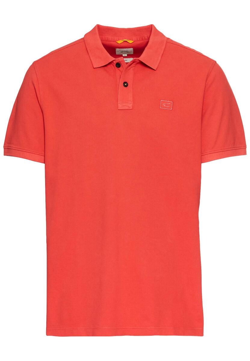 camel active - Kurzarm Poloshirt aus Baumwolle rot - Gr. - L von camel active