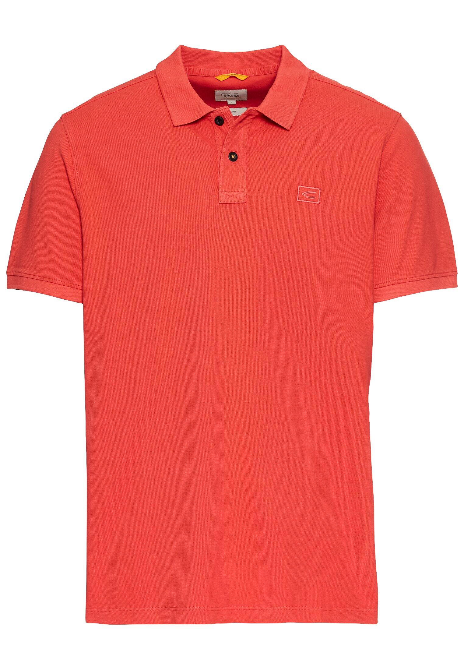 camel active - Kurzarm Poloshirt aus Baumwolle sunfaded red - Gr. - 3XL von camel active