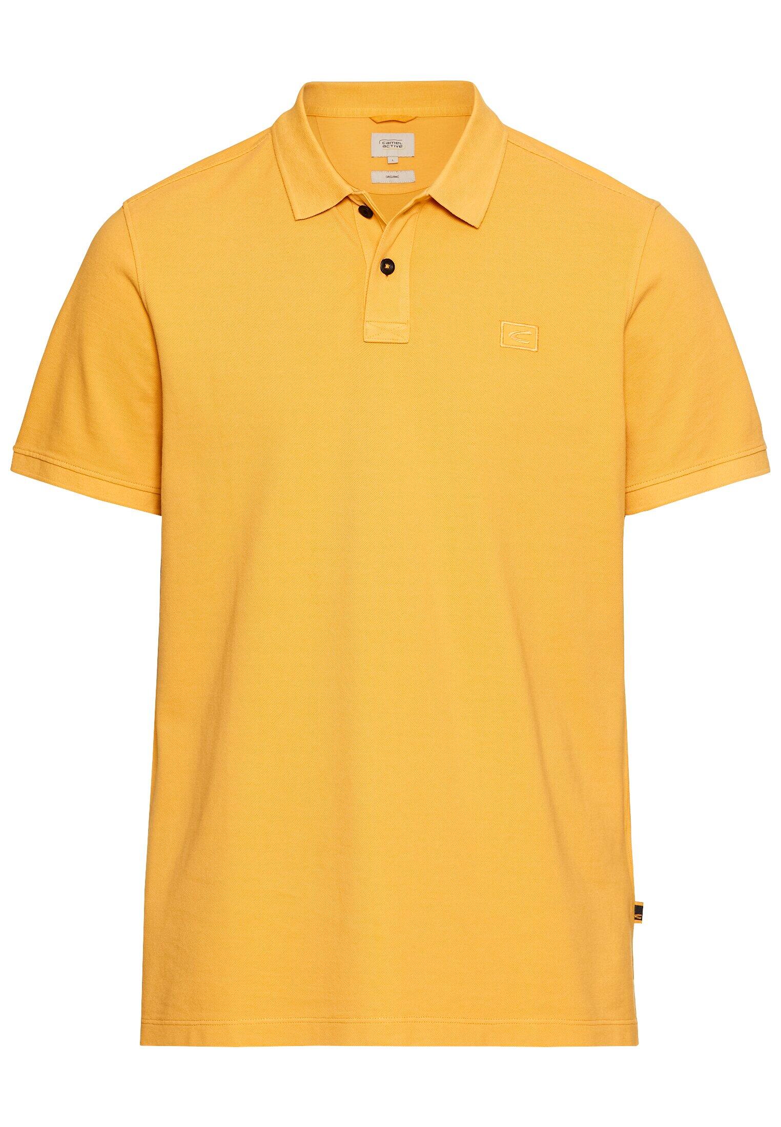 camel active - Kurzarm Poloshirt aus Baumwolle sunflower - Gr. - XL von camel active