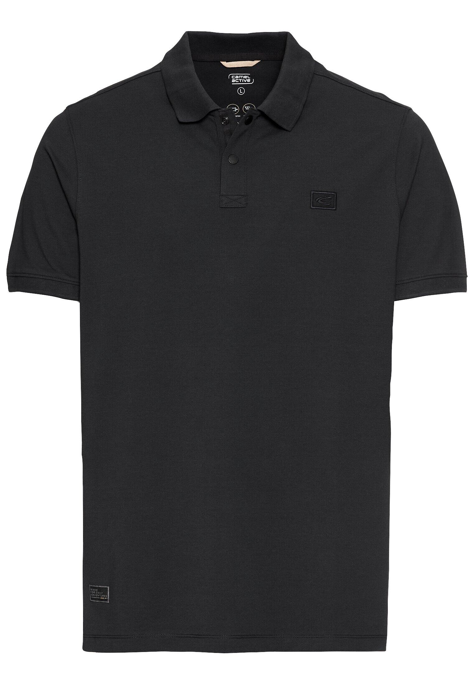 camel active - Kurzarm Poloshirt aus einem Baumwollmix dark navy - Gr. - M von camel active