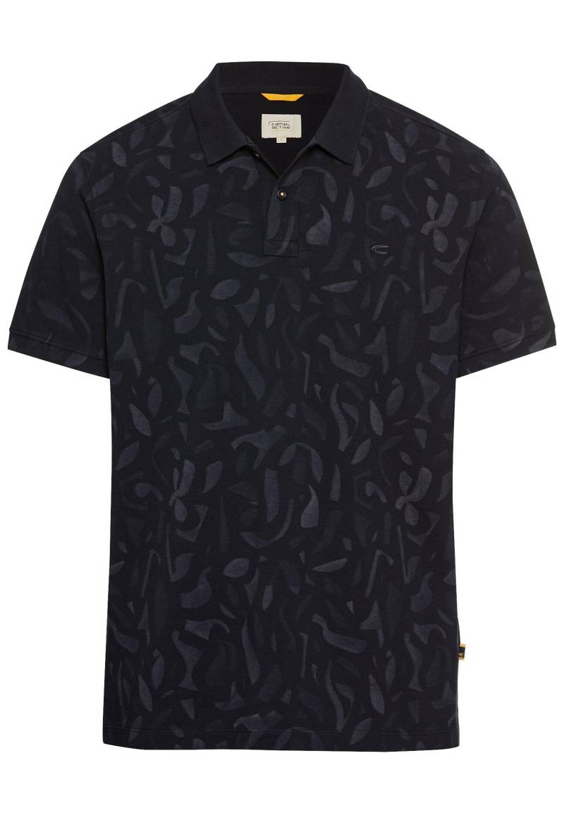 camel active - Kurzarm Poloshirt aus reiner Baumwolle dark navy - Gr. - 3XL von camel active
